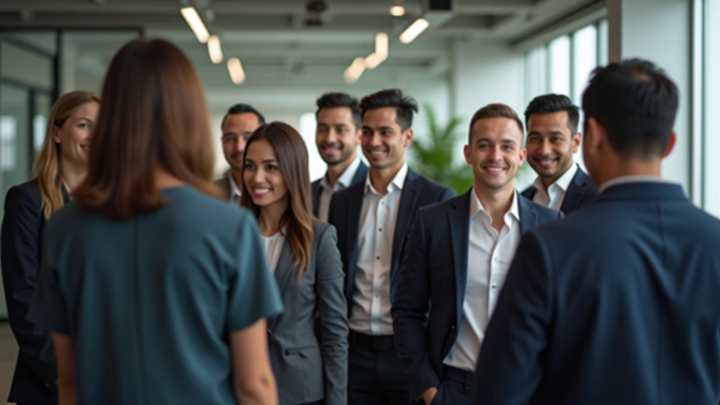 Corporate team celebrating after emotional intelligence training