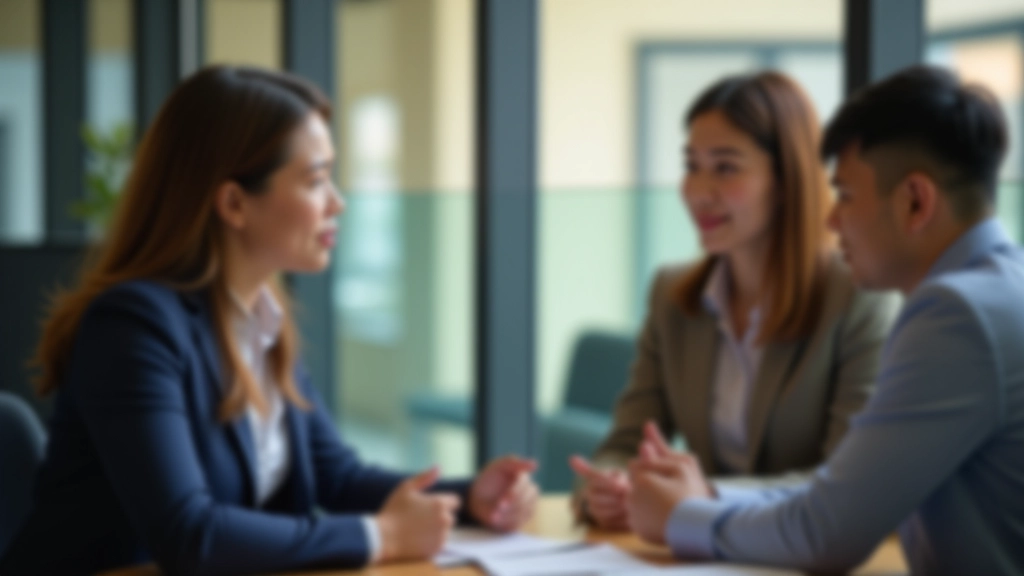 Two people in meeting, one person appears withdrawn while other shows open attentive body language and supportive expression